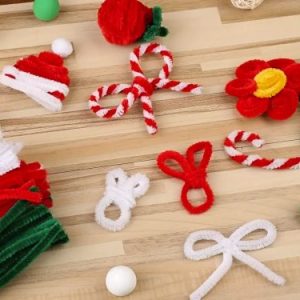 Christmas Pipe Cleaners El Sanatları Set, 150pcs