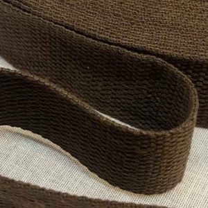 Pamuklu Polyester Şerit 30mm (1¼”), Kahverengi