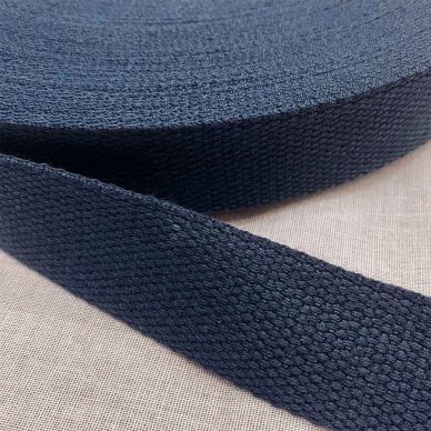 Pamuklu Polyester Şerit 30mm (1¼”), Lacivert