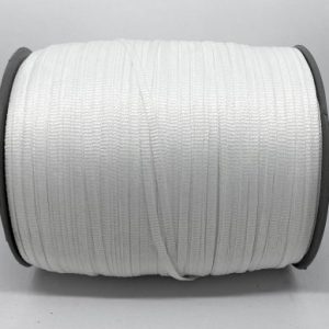 Flat Dantelt Kordon 3mm, Beyaz
