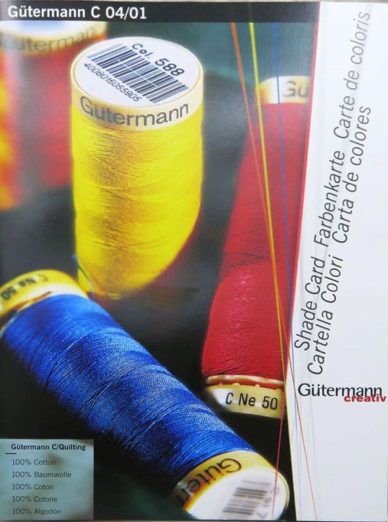 Gutermann Doğal Pamuk renk kartı (Printed Version)