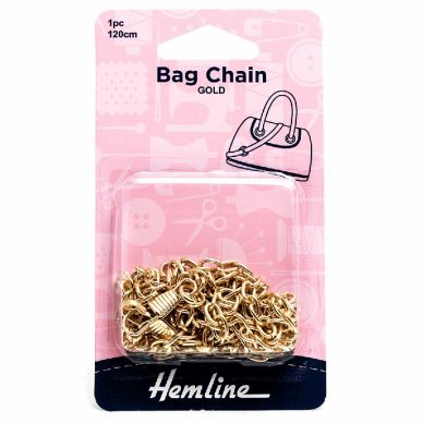 Hemline Bag Zincir 120cm, Altın