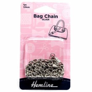 Hemline Bag Zincir 120cm, Nickel Gümüş