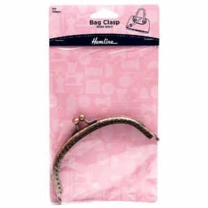 Hemline Bag Clasp 12.5cm, Rose Altın