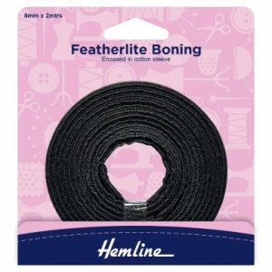 Hemline Featherlite Boning 08mm, Siyah