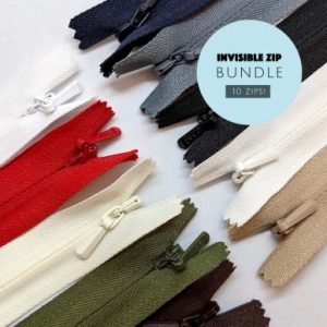 YKK Gizli Fermuarlar Set, 10-Paket