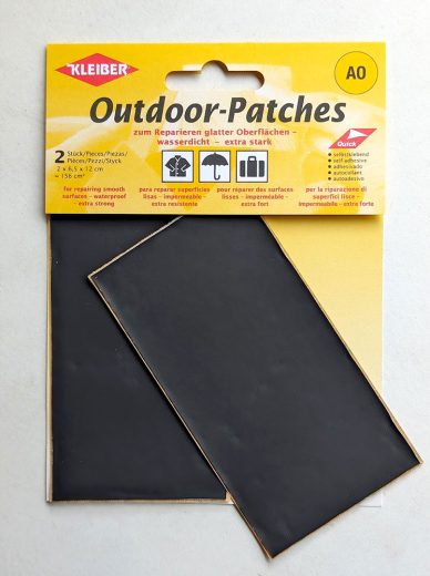 Kleiber Outdoor Self-Yapışkan Patches, Siyah