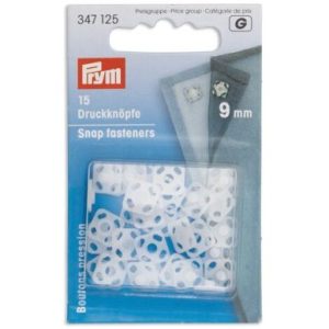 Prym Çıtçıt Fasteners, Beyaz Plastic (Kare)
