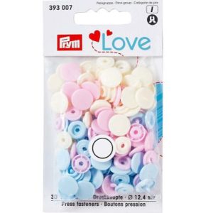 Prym Renk Çıtçıts - Love Edition, Bebek Pembesi & Mavi
