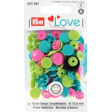 Prym Renk Çıtçıts - Love Edition, Mavis, Yeşils & Pembes
