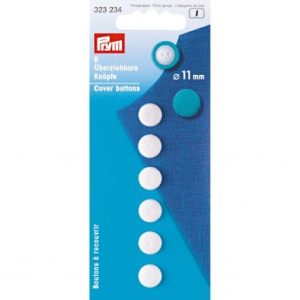 Prym Plastic Cover Düğmes, 11mm Beyaz