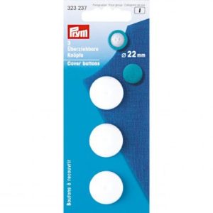 Prym Plastic Cover Düğmes, 22mm Beyaz