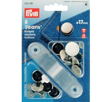 Prym Jeans Düğmes Gümüş 17mm