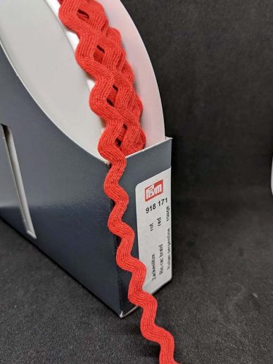 Prym Ric Rac Örgü 11mm, Kırmızı