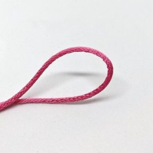 Berisfords Rats Tail Kordon 2mm, Shocking Pembe