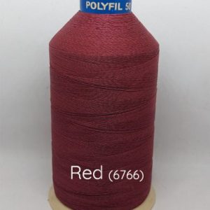 Polyfil Glacé 50, Kırmızı (6766), 5000m Koni