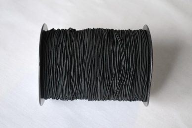 Round Lastik 1½mm, Siyah