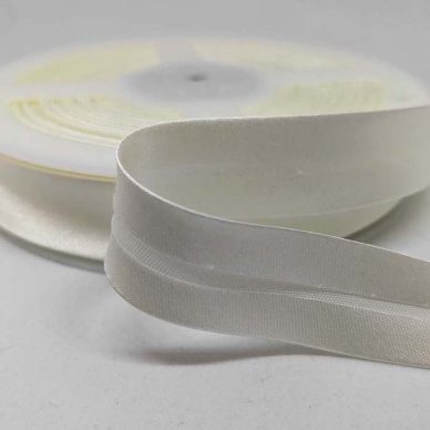 biye 19mm (¾”), Saten, Fildişi