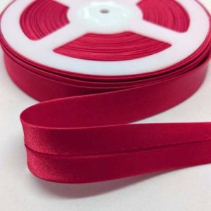 biye 19mm (¾”), Saten, Poppy Kırmızı