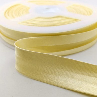 biye 19mm (¾”), Saten, Lemon Sarı