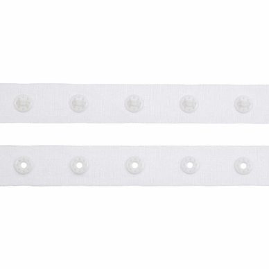 Çıtçıt Çıtçıt Şerit 18mm, 2.5cm spacing, Beyaz