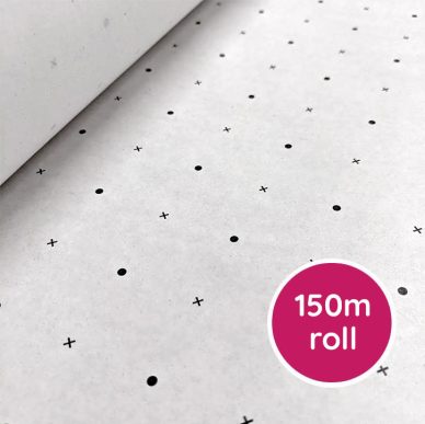 Spot & Cross desen kağıdı (50gsm), 150m Rulo