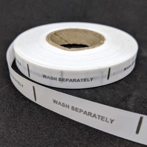 Wash Care Label: “Wash Separately”